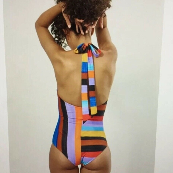 NWT MARA HOFFMAN AYA SUNGLOW ONE PIECE SWIMSUIT XS - Picture 2 of 3